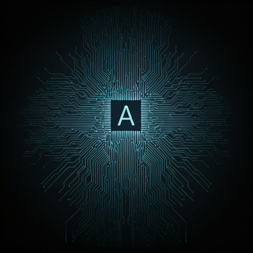 Abstract high-tech AI visualization